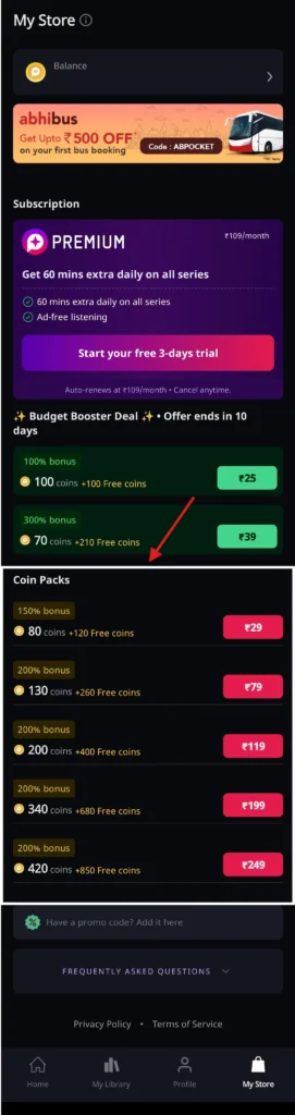 regular coin packs