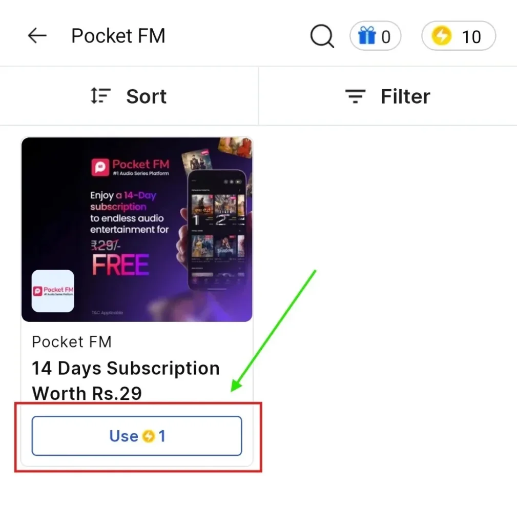 tap use 1 super coin option